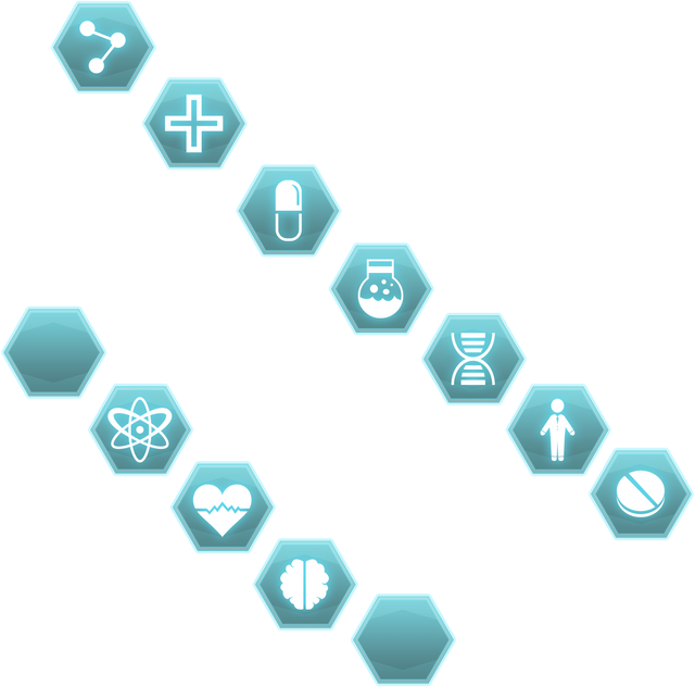 Transparent Medical Symbols Set with Hexagonal Icons - Download Free Stock Videos Pikwizard.com