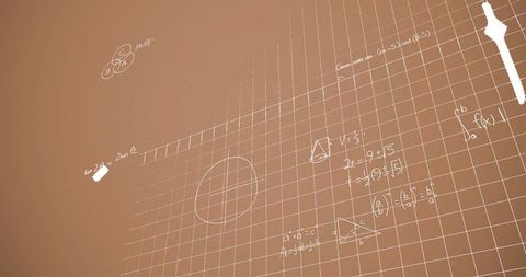 Mathematical Concepts and Formulas on Brown Background - Download Free Stock Images Pikwizard.com