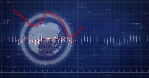 Global Financial Trends and Digital Data Analysis - Download Free Stock Images Pikwizard.com