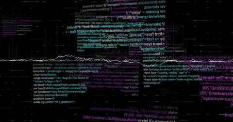 Digital Data Processing with Glowing Code Visuals - Download Free Stock Images Pikwizard.com