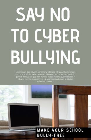 raising awareness against cyberbullying with workplace symbolism - Download Free Stock Templates Pikwizard.com