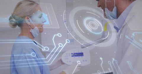 Innovative Healthcare Professionals Utilizing Futuristic Technology