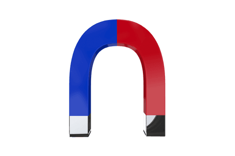 colorful horseshoe magnet on transparent background - Download Free Stock Videos Pikwizard.com