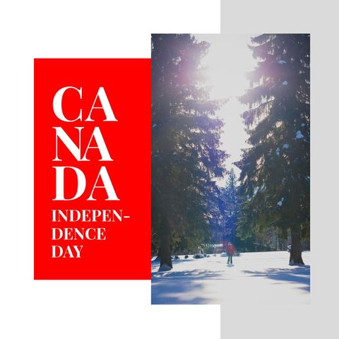 Canada independence day winter celebration nature