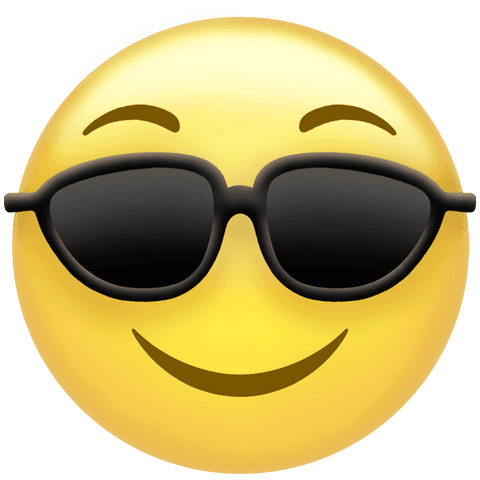 cool smiling sunglasses emoji on transparent background - Download Free Stock Videos Pikwizard.com