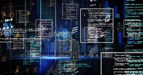High-Tech Digital Data Processing Interface - Download Free Stock Images Pikwizard.com