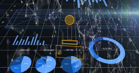 Futuristic Digital Interface with Data Analytics and Gaming Integration - Download Free Stock Images Pikwizard.com