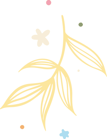 Minimalist Botanical Yellow Branch with Pastel Stars on Transparent Background - Download Free Stock Videos Pikwizard.com