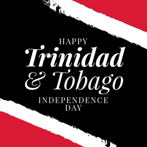 Trinidad and tobago independence day celebration with flag colors