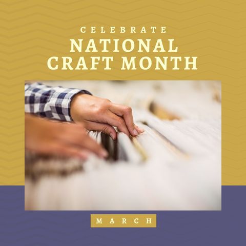 celebrate national craft month with fabric selection - Download Free Stock Templates Pikwizard.com
