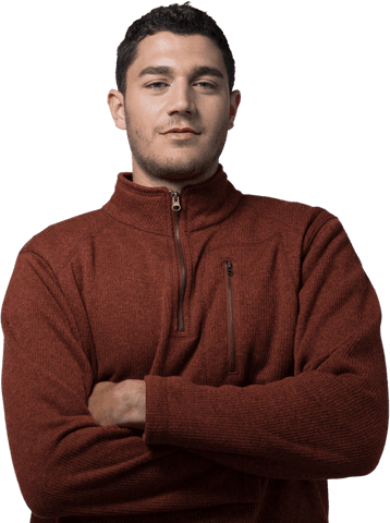 confident young man standing with folded arms on transparent background - Download Free Stock Videos Pikwizard.com
