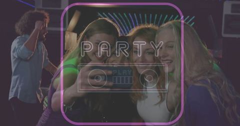 Women Celebrating at Nightclub Party
