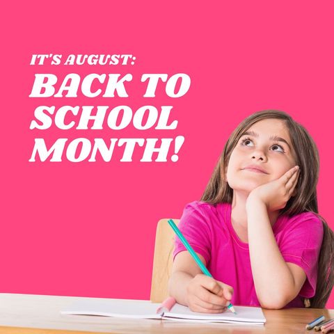 thoughtful student writing about back to school month - Download Free Stock Templates Pikwizard.com