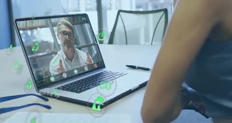 Digital Meeting and Environmental Awareness Animation