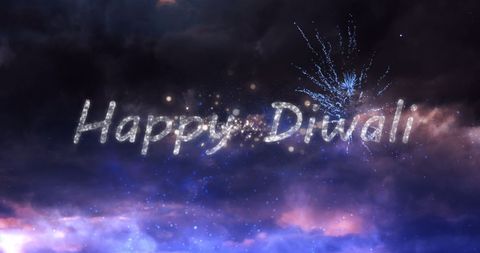 happy diwali fireworks festive celebration in night sky - Download Free Stock Images Pikwizard.com