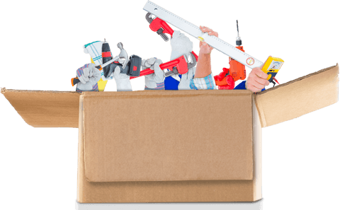 transparent tools emerging from box with hands group - Download Free Stock Videos Pikwizard.com
