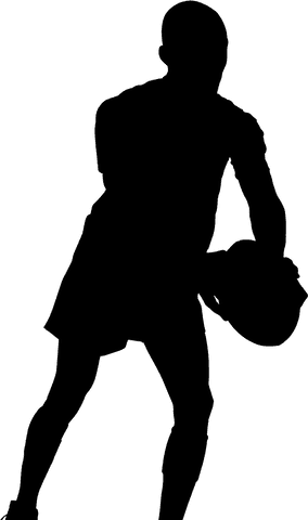 transparent silhouette athlete playing rugby with ball - Download Free Stock Videos Pikwizard.com