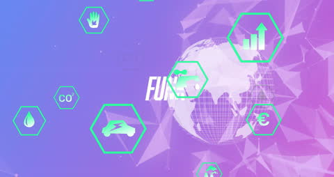 Global Business Technology Network with Futuristic Connections