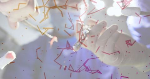 Surgeons sterilizing instruments in operating room