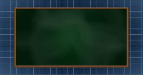 Chalkboard on Tiled Wall in Classroom Setting