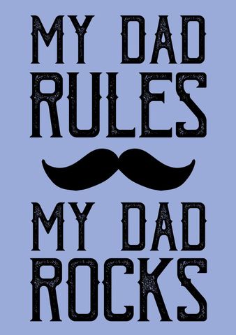 Celebration of Fatherhood with Bold Typography and Mustache - Download Free Stock Templates Pikwizard.com