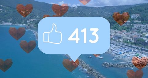 Social Media Engagement on Coastal Landscape