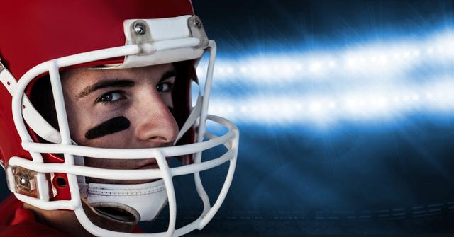 Rugby player wearing protective helmet - Download Free Stock Photos Pikwizard.com