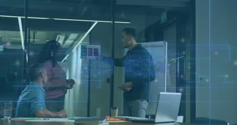 Digital Data Analysis in Modern Office Meeting