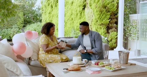 Romantic Outdoor Celebration with Gift Exchange