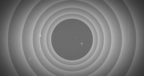 Retro Film Reel Circles with Noise Effect on Grey Background - Download Free Stock Images Pikwizard.com