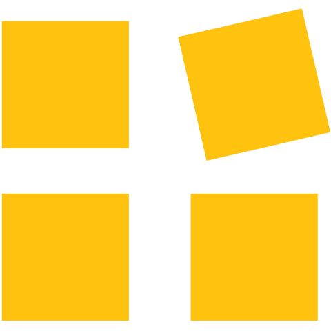 four yellow squares on transparent background creative illustration - Download Free Stock Videos Pikwizard.com