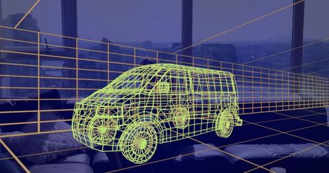 3d van design overlay with vr experience at home