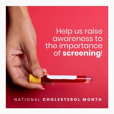national cholesterol month campaign with blood sample - Download Free Stock Templates Pikwizard.com