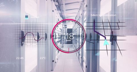 Digital Data Processing with Futuristic HUD Interface - Download Free Stock Images Pikwizard.com