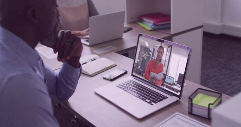 Remote Business Meeting with Professional Presenter