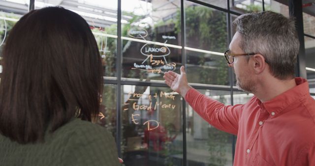 Business Team Brainstorming with Glass Board in Office - Download Free Stock Images Pikwizard.com