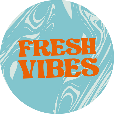 marbled circle design with fresh vibes text on transparent background - Download Free Stock Videos Pikwizard.com