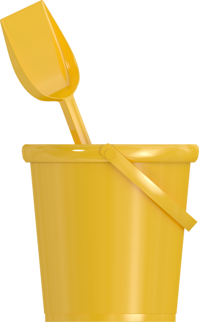 Transparent Yellow Bucket and Shovel for Beach Activities and Gardening - Download Free Stock Videos Pikwizard.com