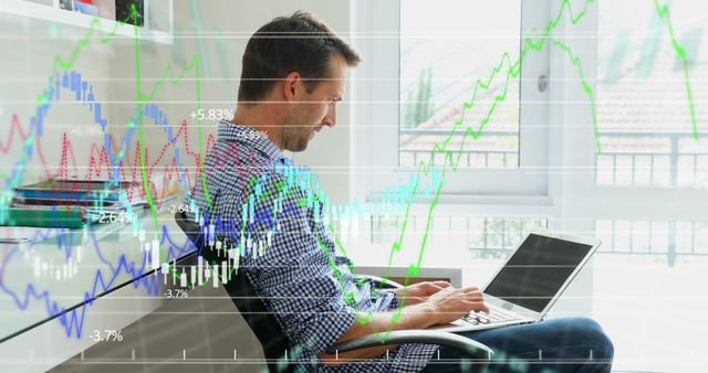 Business Professional Analyzing Financial Data on Laptop at Home - Download Free Stock Images Pikwizard.com