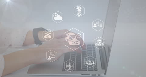 Digital Transformation and Data Processing Concept