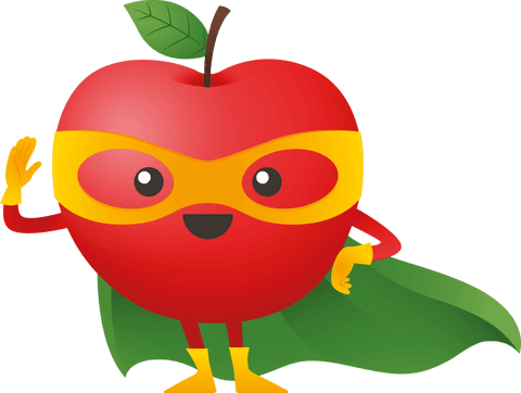 Superhero Apple Character on Transparent Background in Costume - Download Free Stock Videos Pikwizard.com