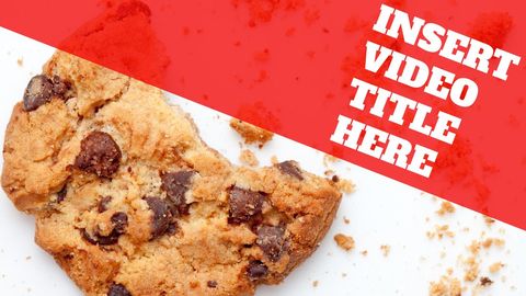 Half-eaten chocolate chip cookie symbolizing indulgence