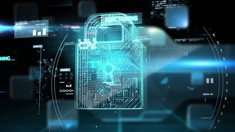 Digital Padlock with Circuit Board Elements and Dynamic Data