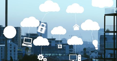 Cloud Computing Innovating Urban Cityscapes - Download Free Stock Images Pikwizard.com