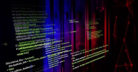 Digital Data Processing with Code Overlay Across Servers - Download Free Stock Images Pikwizard.com