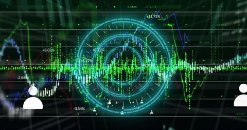 Abstract Digital Finance and Data Processing Interface - Download Free Stock Images Pikwizard.com