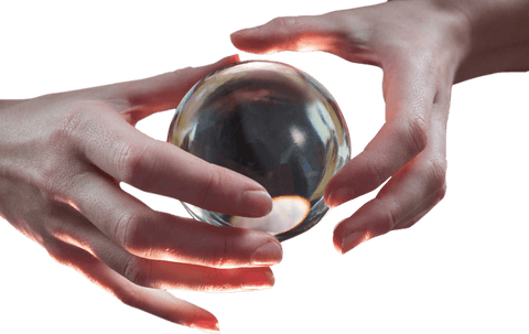 Hands Watching Transparent Crystal Ball for Fortune Telling - Download Free Stock Videos Pikwizard.com