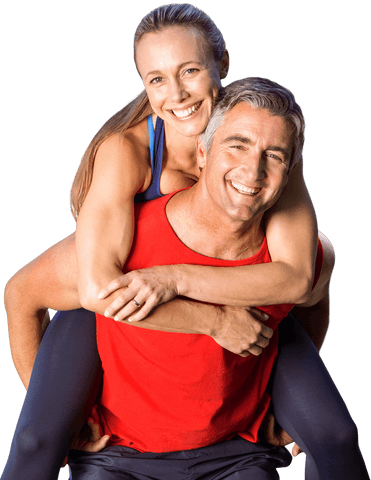 Joyful Mature Couple Enjoying Quality Time, Transparent Smiles