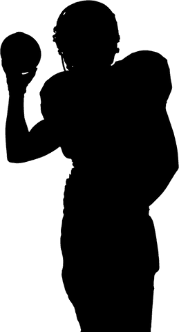 Silhouette of Football Player Running with Ball on Transparent Background - Download Free Stock Videos Pikwizard.com
