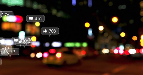 Social Media Influence Over Urban Night Traffic